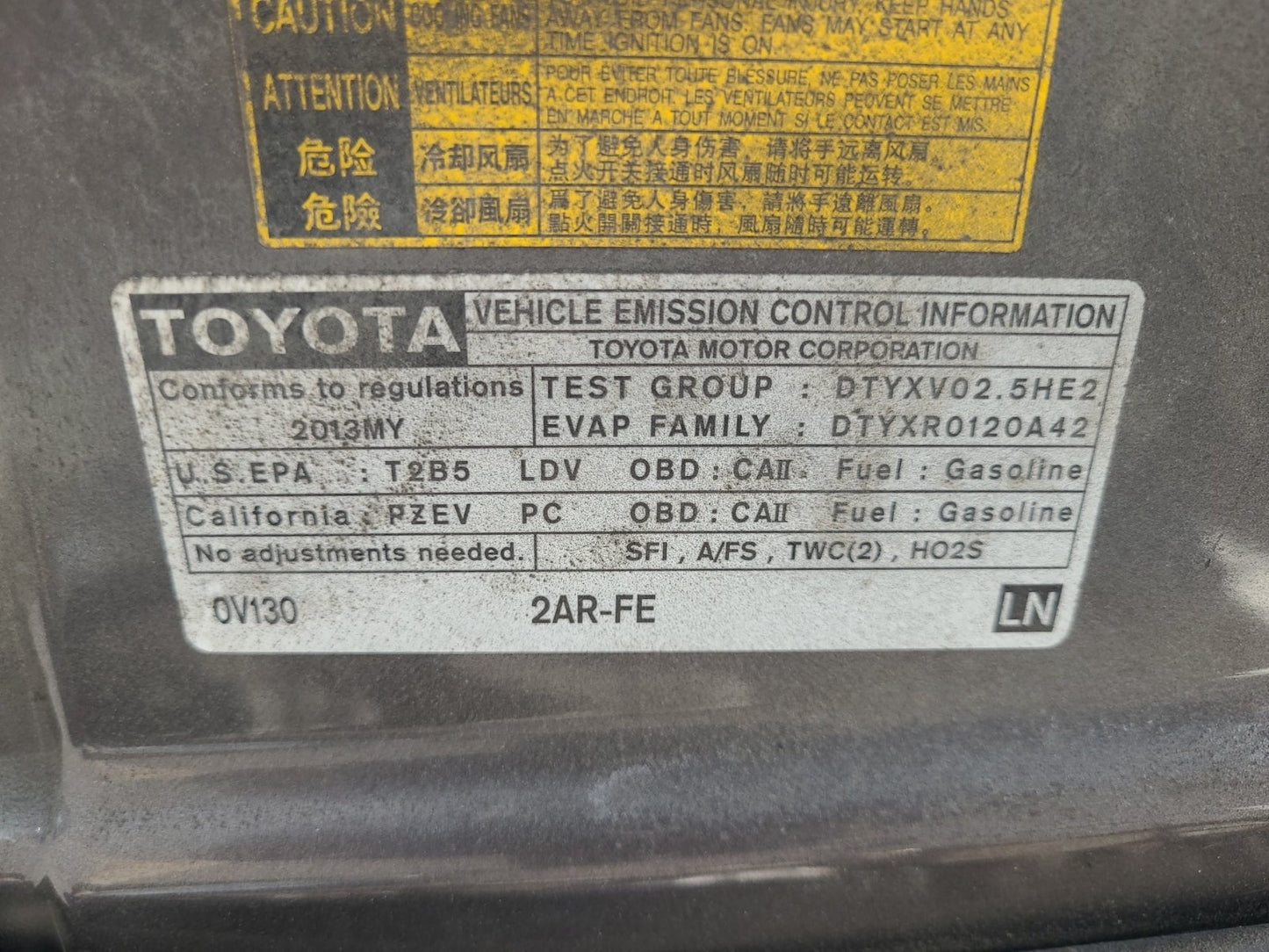 2015 TOYOTA CAMRY XSE